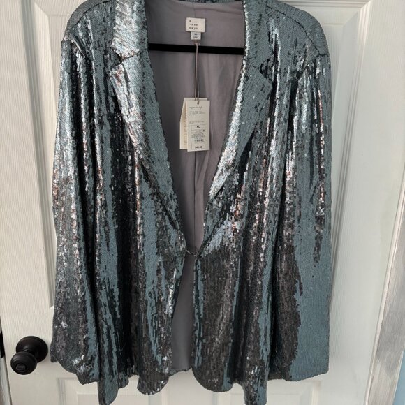 NWT A New Day Blue Sequin Suit - Picture 7 of 8